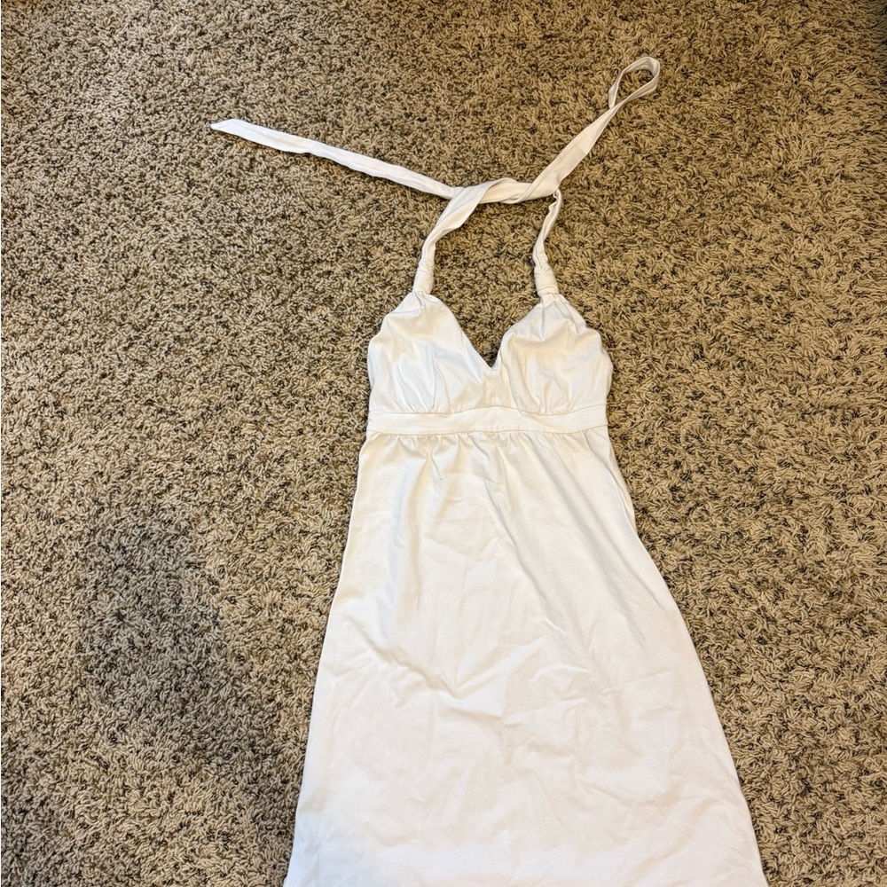 Victoria's Secret White Halter Summer Dress